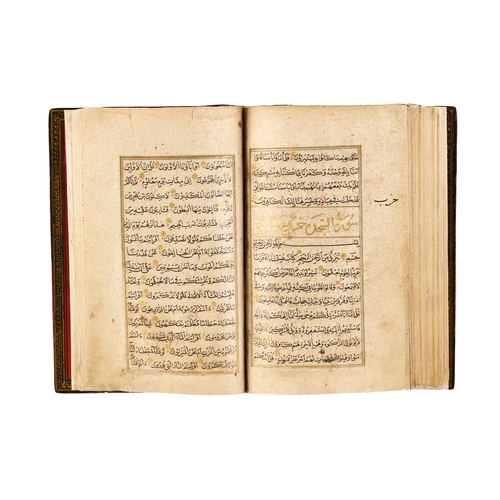 113 - ILLUMINATED SAFAVID/OTTOMAN QURAN SIGNED MOHAMMED AMIN BIN AHMAD AL-MAKI AL-KASHANI, DATED AH 918 / ... 