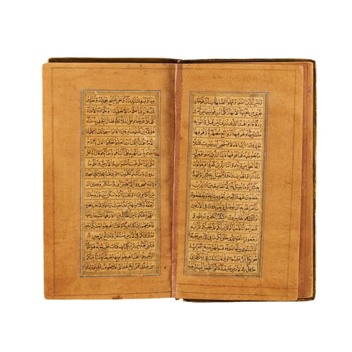 114 - ILLUMINATED SAFAVID QURAN SIGNED MOHAMNMED SADIQ, DATED AH 1085 / AD 1674 An illuminated Safavid Qur... 