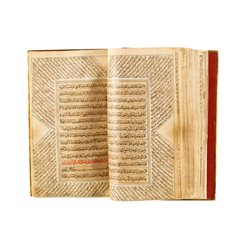 116 - AN INDIAN QURAN, KASHMIR, DATED AH 1140 / 1727 An illuminated Indian Quran from the Kashmir region, ... 