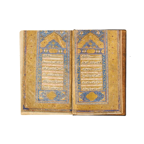 118 - A LARGE ILLUMINATED SAFAVID QURAN DATED AH 1119 / A.D. 1707 This large Safavid Quran, dated ahead of... 