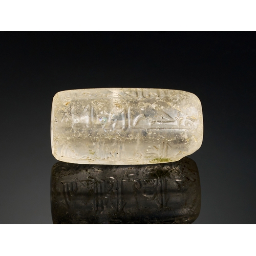 136 - A RARE SIX SIDED FATIMID ROCK CRYSTAL SEAL, EGYPT OR SYRIA, 10TH-11TH CENTURY  This exceptional six-... 