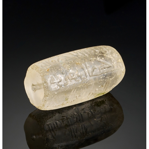 136 - A RARE SIX SIDED FATIMID ROCK CRYSTAL SEAL, EGYPT OR SYRIA, 10TH-11TH CENTURY  This exceptional six-... 
