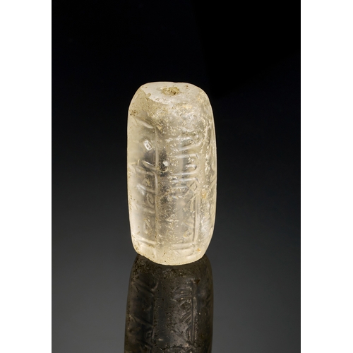 136 - A RARE SIX SIDED FATIMID ROCK CRYSTAL SEAL, EGYPT OR SYRIA, 10TH-11TH CENTURY  This exceptional six-... 