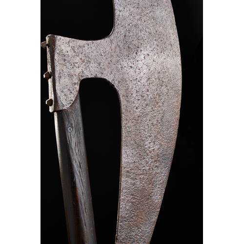 193 - A RARE IRON AXE, OTTOMAN OR MAMLUK, 15TH - 16TH CENTURY 
 
  An iron axe dates back to the 15th-16th... 