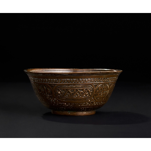 220 - A MAMLUK COPPER DRINKING BOWL, 15TH - 16TH CENTURY  A MAMLUK COPPER DRINKING BOWL, 15TH - 16TH CENTU... 