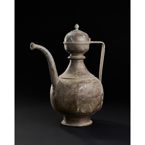 233 - A LARGE BRONZE MUGHAL EWER, INDIA, 18TH CENTURY  A LARGE BRONZE MUGHAL EWER, INDIA, 18TH CENTURY&nbs... 