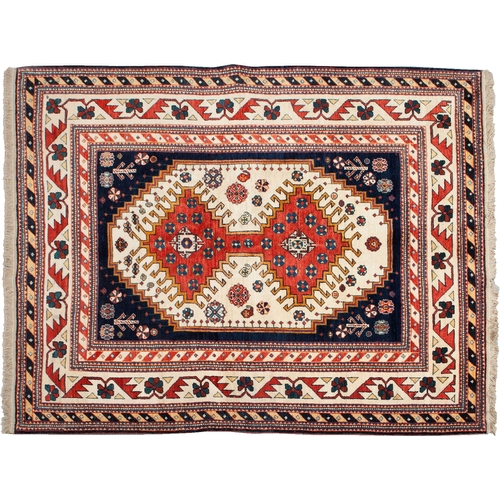 343 - WOOL TRIBLE QASHQAI RUG, 202 X 169CM  WOOL TRIBLE QASHQAI RUG  
 
202x169cm... 