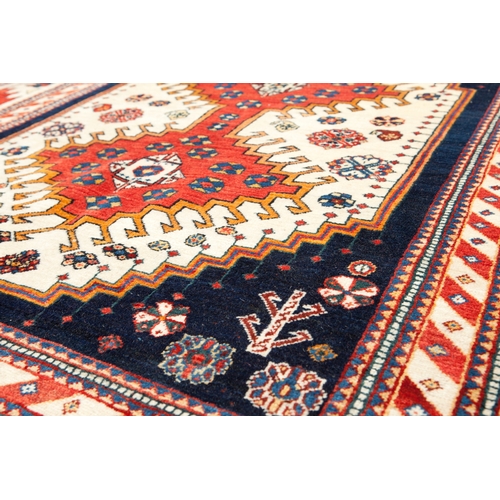 343 - WOOL TRIBLE QASHQAI RUG, 202 X 169CM  WOOL TRIBLE QASHQAI RUG  
 
202x169cm... 