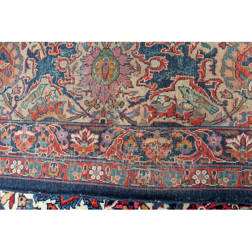 345 - A VERY LARGE ANTIQUE DABIR KASHAN CARPET, 364 X 271CM  Rare and impressive antique Kashan Dabir carp... 