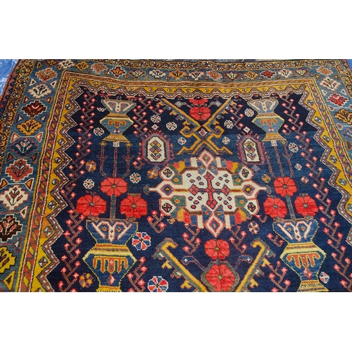 347 - ANTIQUE WOOL BAKHTIAR RUNNER/RUG, 300 X 158CM  This rare piece was woven on wool in excellent condit... 