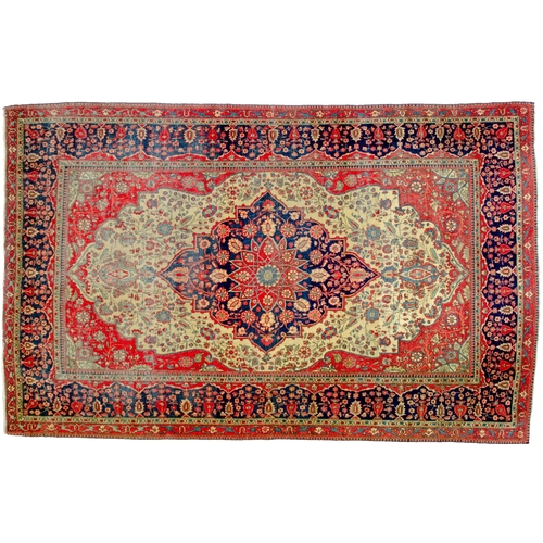 355 - ANTIQUE MOHTASHAM KASHAN RUG, 205 X 130CM ANTIQUE MOHTASHAM KASHAN RUG, 205 X 130CM