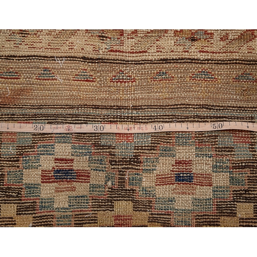 358 - VINTAGE SHAHSAVAN RUNNER/RUG, 405 X 103CM Unusual Shahsavan runner from Saveh. The different bands o... 