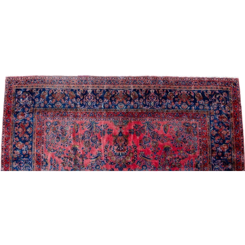 359 - LARGE VINTAGE WOOL KASHAN CARPET, 359 X 267CM Decorative antique Kashan carpet with magnificent colo... 