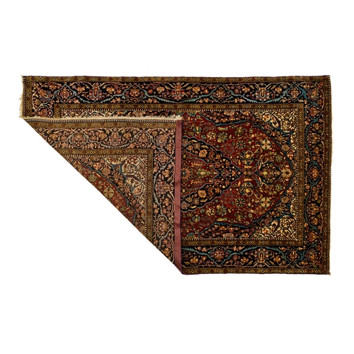 375 - A FINE WOOL MOHTASHAM KASHAN RUG  A FINE WOOL MOHTASHAM KASHAN RUG  
 
203x128cm ... 