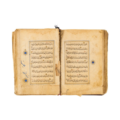 83 - AN ILLUMINATED TIMURID QURAN, PERSIA, 15TH CENTURY  A rare and beautifully illuminated Quran manuscr... 