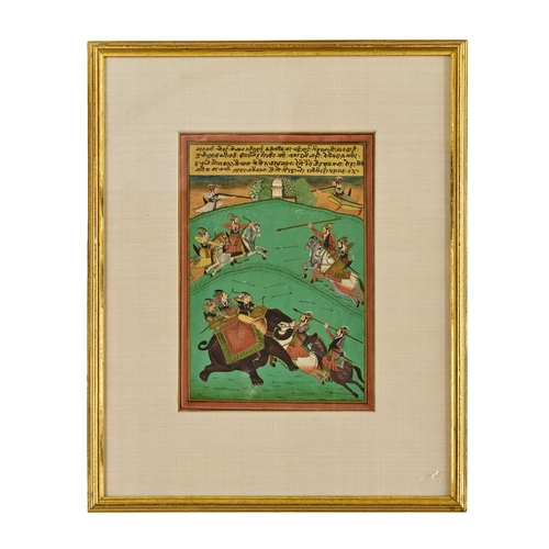 41 - AN INDINA MINIATURE PAINTING, MEWAR, RAJASTHAN, NORTH-WESTERN INDIA, CA. 1880 - 1920AN INDINA MINIAT... 