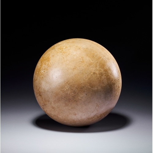 100 - A MARBLE MUGHAL STYLE HUQQA BASE, INDIA, 19TH CENTURY The form features a globular body with a round... 
