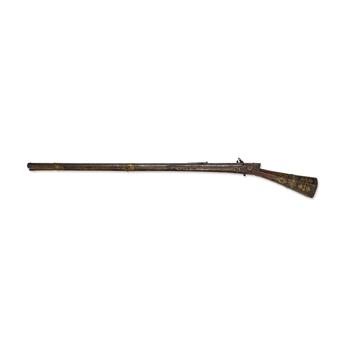 107 - AN OTTOMAN MIQUELET-LOCK TUFEK RIFLE, TURKEY, 18TH - 19TH CENTURY This Ottoman miquelet-lock rifle, ... 