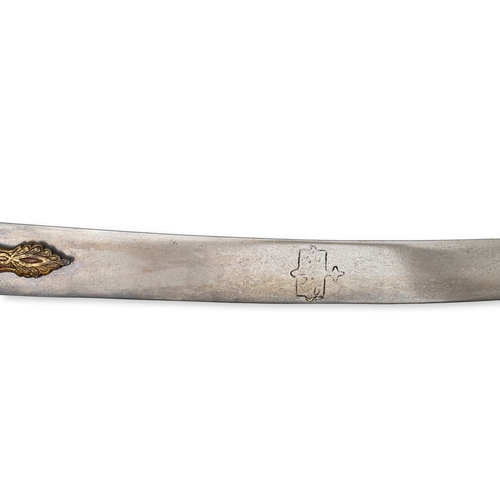 113 - A KOFTGARI INDIAN ZOOMORPHIC TIGER HEAD HILT SWORD, SIALKOT PUNJAB, 19TH CENTURY Features a deeply c... 