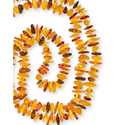 174 - AN ASSORTMENT OF BALTIC AMBER BEAD NECKLACES An assortment of Baltic Amber bead necklaces featuring ... 