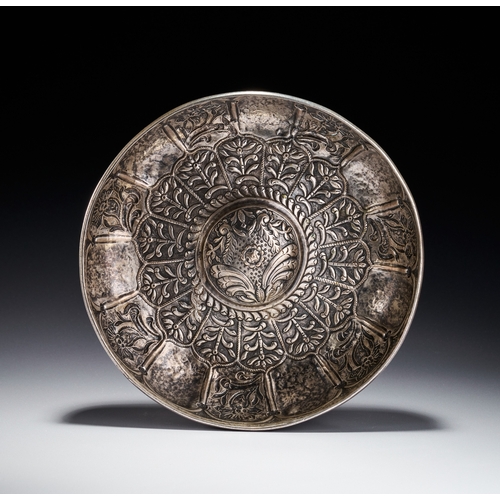 75 - A SILVER HAMMAM BOWL, OTTOMAN TURKEY, 18TH CENTURY This Ottoman Turkish silver hammam bowl features ... 