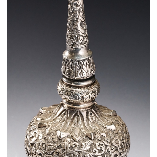 88 - AN INDIAN SILVER ROSE WATER SPRINKLER GULABPASH, INDIA, 19TH CENTURY An Indian silver rose water spr... 