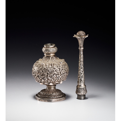 88 - AN INDIAN SILVER ROSE WATER SPRINKLER GULABPASH, INDIA, 19TH CENTURY An Indian silver rose water spr... 