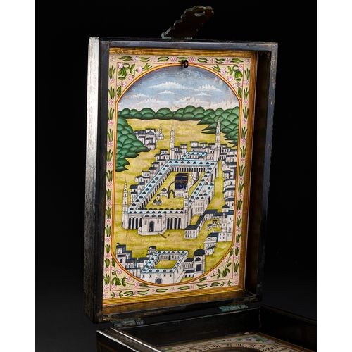 94 - A 19TH CENTURY OTTOMAN COMPASS AND QIBLA INDICATOR A 19th-century Ottoman Qibla indicator and compas... 