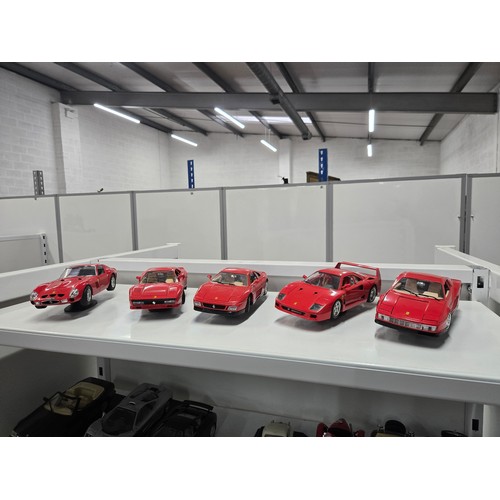 Model Ferrari collection. Models included:Ferrari F40Ferrari 250 ...