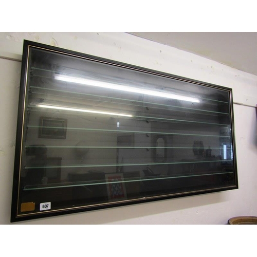 637 - MODEL DISPLAY CASE, 57cms height x 107cms width (£120 new)