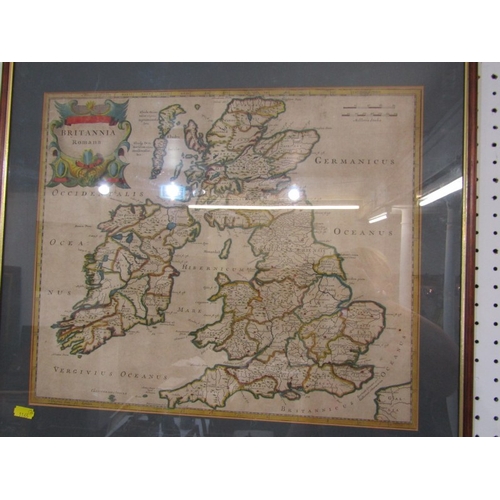 636 - ANTIQUE MAP, Robert Morden hand coloured early engraved map 