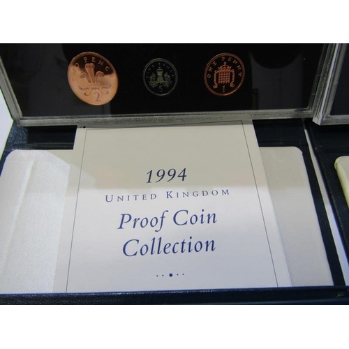 106 - UK PROOF COIN CLLECTIONS X 4, 1991, 1992 with the scarce EEC 50 pence, 1993 with the five pounds & 1... 