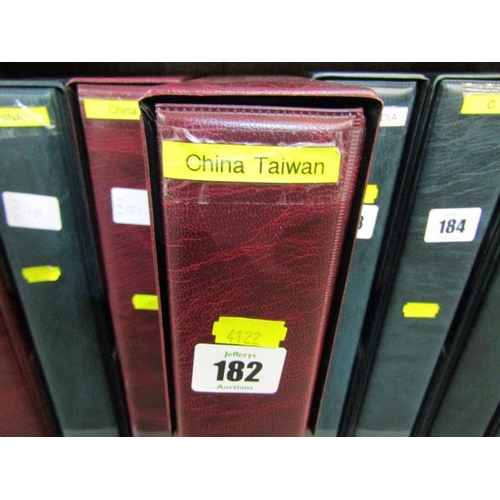 182 - CHINA/TAIWAN, mint and used in album