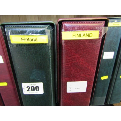 200 - FINLAND mint and used in 2 albums