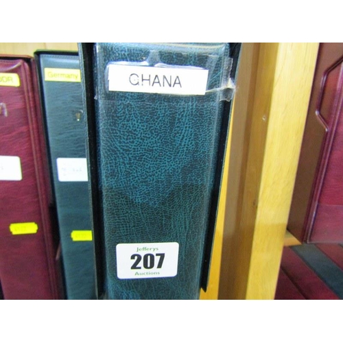 207 - GHANA, mint and used in album