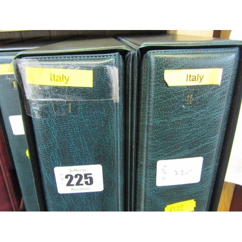 225 - ITALY, mint and used in 2 albums