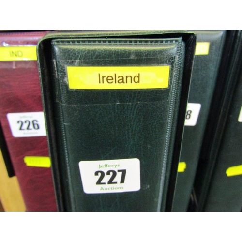 227 - IRELAND FROM GB OVERPRINTS ONWARDS, in album