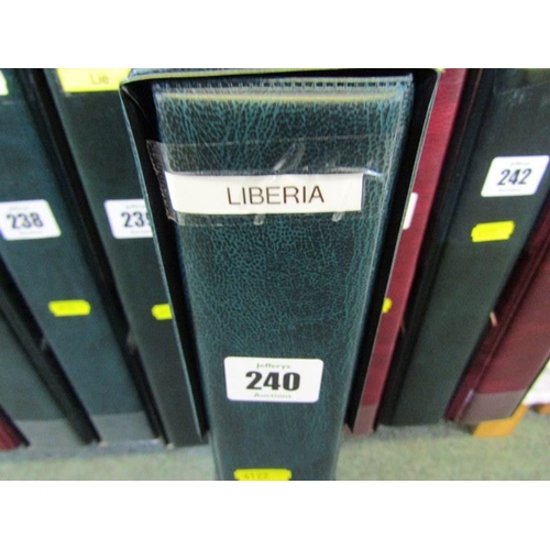 240 - LIBERIA mint & used in album