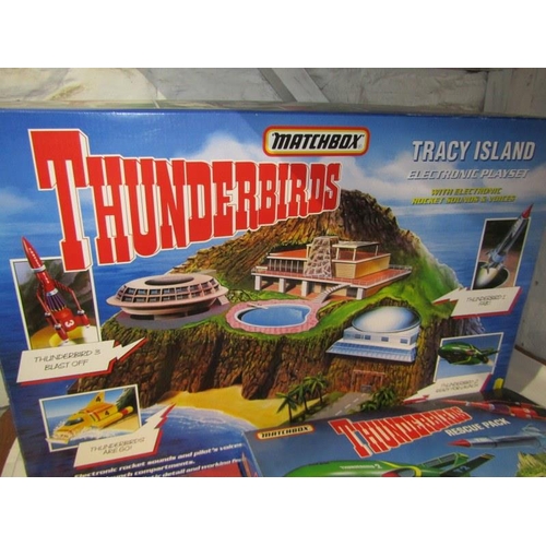 287 - THUNDERBIRDS ARE GO! Matchbox Thunderbirds Tracey Island electronic play set in box, Matchbox Thunde... 