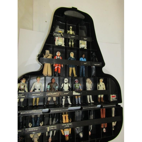 300 - STAR WARS, Darth Vader carry case containing large collection of Star Wars Figures