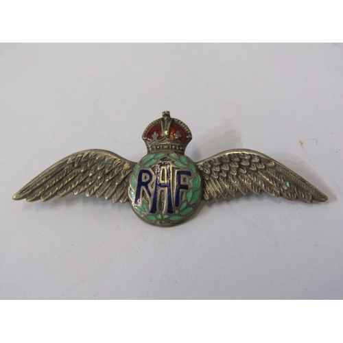 437 - NATIONAL SERVICE MEDAL, with Royal Airforce clasp and Columbia to Ceylon clasp, to Donald Hall, toge... 