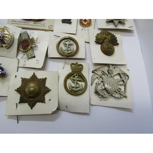 447 - CAP BADGES, a large box of assorted cap badges both English & Foreign including The Royal Scots, She... 