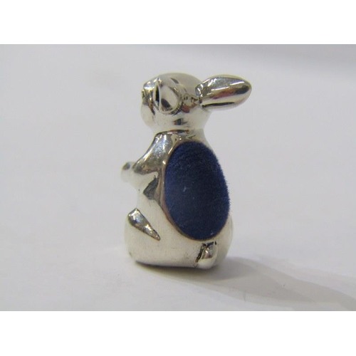 509 - SILVER BUNNY PIN CUSHION