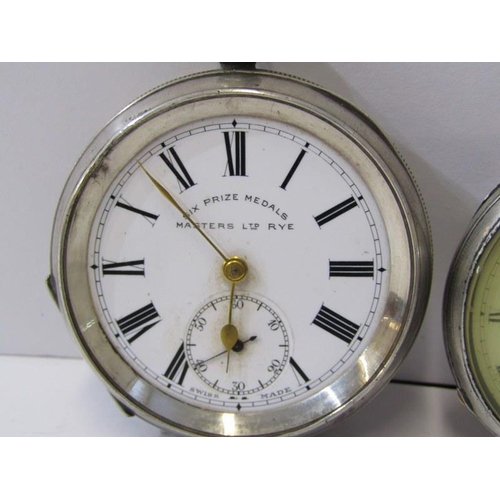 560 - 2 SILVER CASED POCKET WATCHES, both a/f