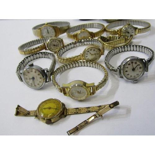 570 - WATCHES, selection of ladies wrist watches and 2 gents pocket watches, all untested