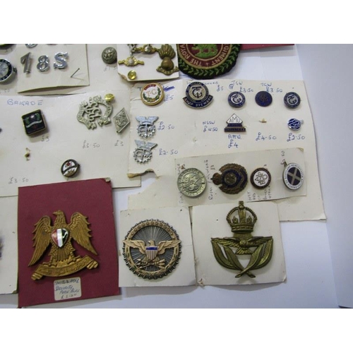 587 - VARIOUS MEDALS, including Police medals & cap badges, Boys Brigade badges, National Service enamel b... 