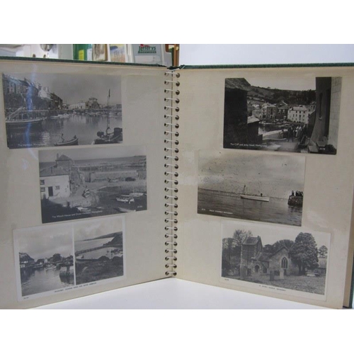 601 - CORNISH POSTCARDS, 9 modern albums of monochrome topographical postcards of Cornwall