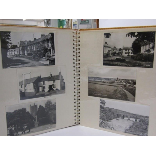 601 - CORNISH POSTCARDS, 9 modern albums of monochrome topographical postcards of Cornwall