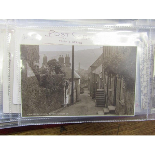 607 - CORNISH POSTCARDS, modern red album containing 250 Cornish based postcards, including numerous Edwar... 