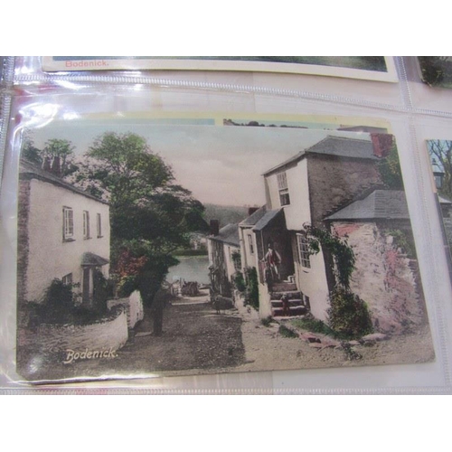 607 - CORNISH POSTCARDS, modern red album containing 250 Cornish based postcards, including numerous Edwar... 